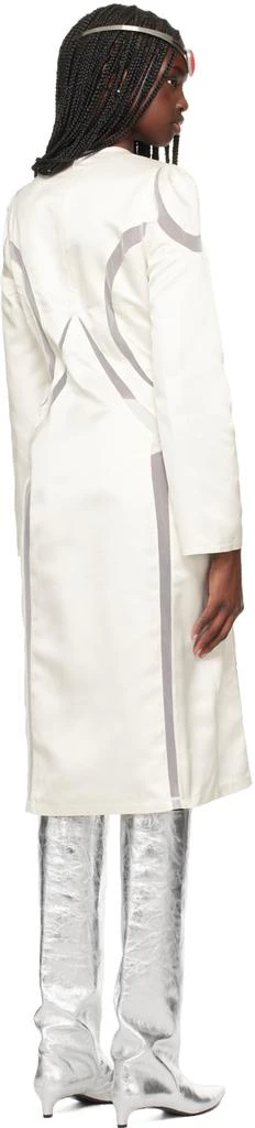 Ashley Williams SSENSE Exclusive White Paneled Midi Dress 3