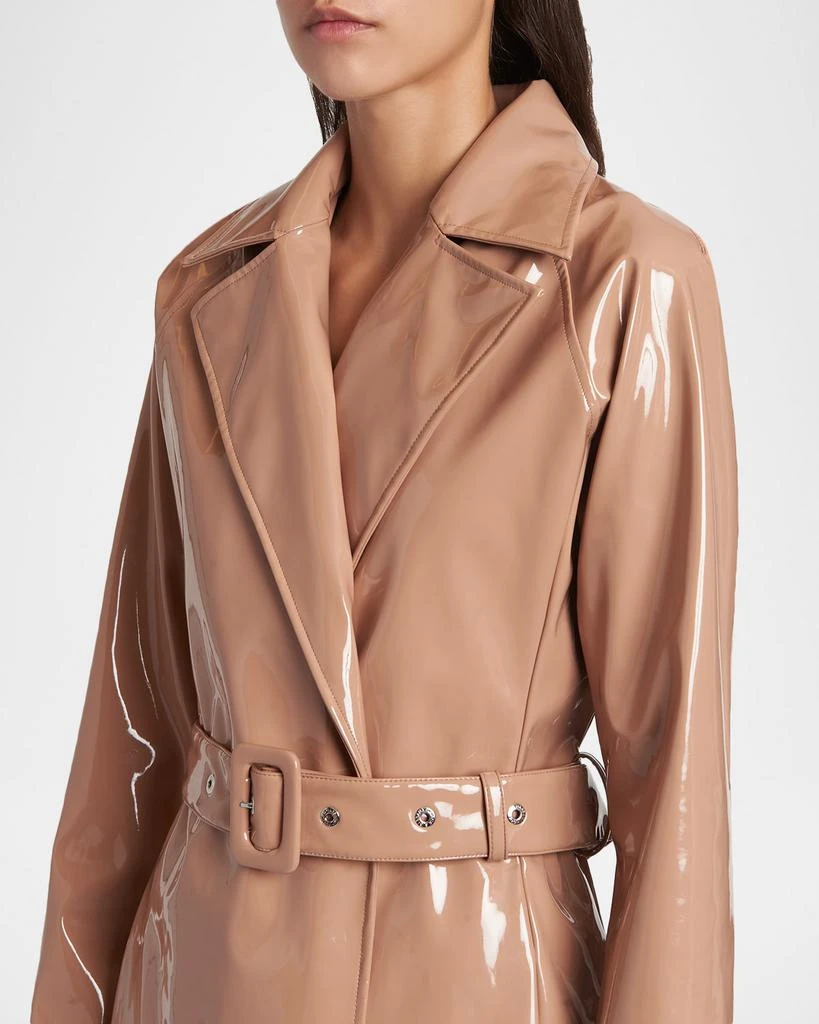 Dolce
Gabbana Coated Faux Leather Belted Trench Coat 5