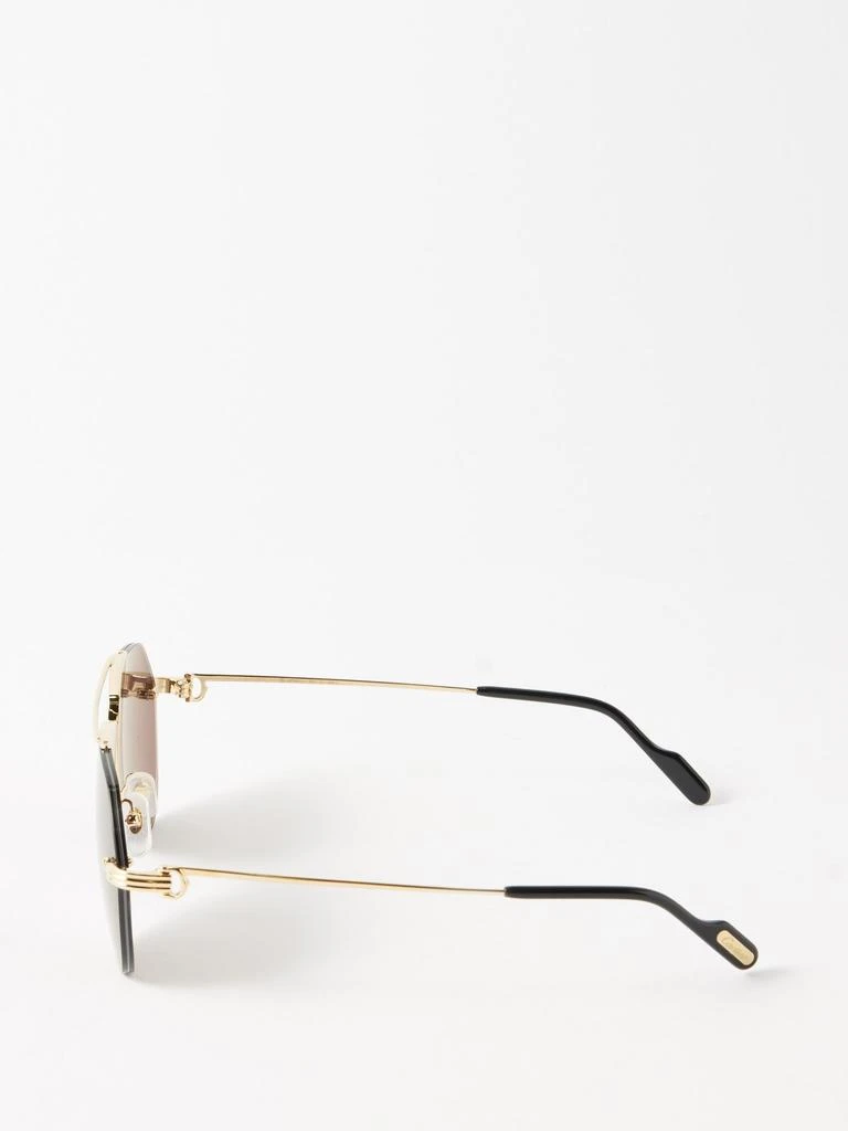 Cartier Eyewear Première de Cartier aviator metal sunglasses 5