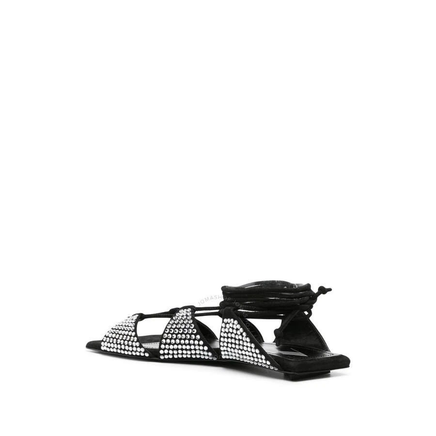 The Attico Tatc Crystal-Embellished Renee Flat Sandal 3