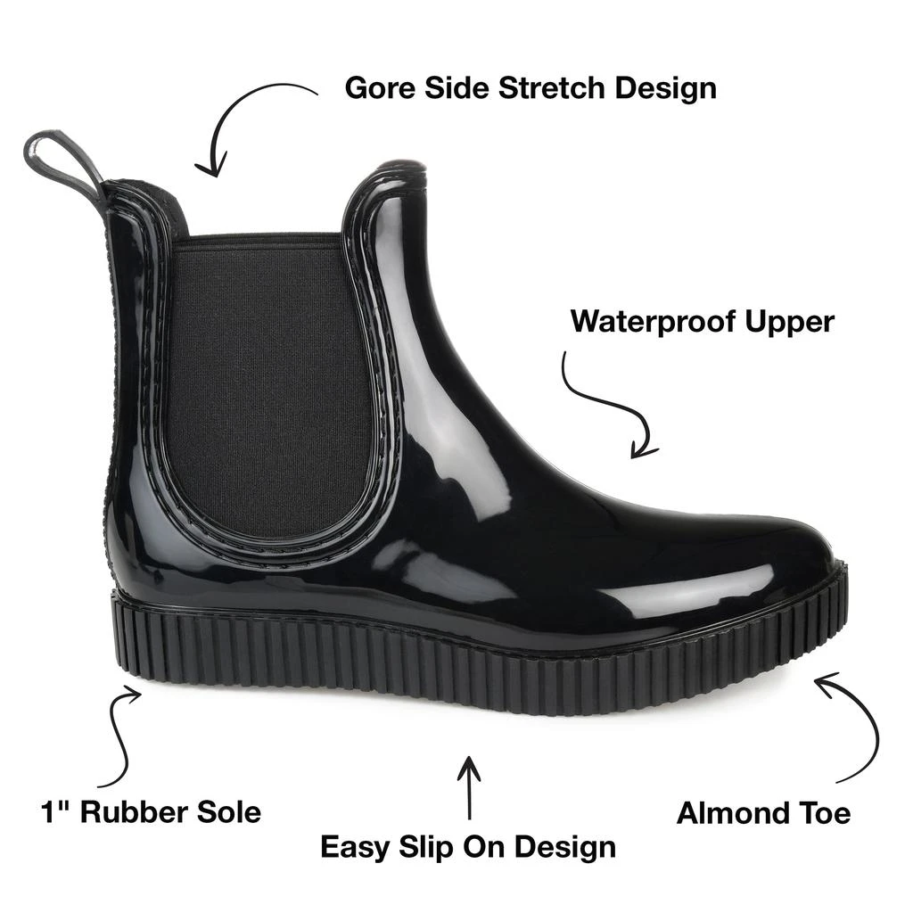 Journee Collection Collection Women's Tru Comfort Foam Drip Rainboot 5