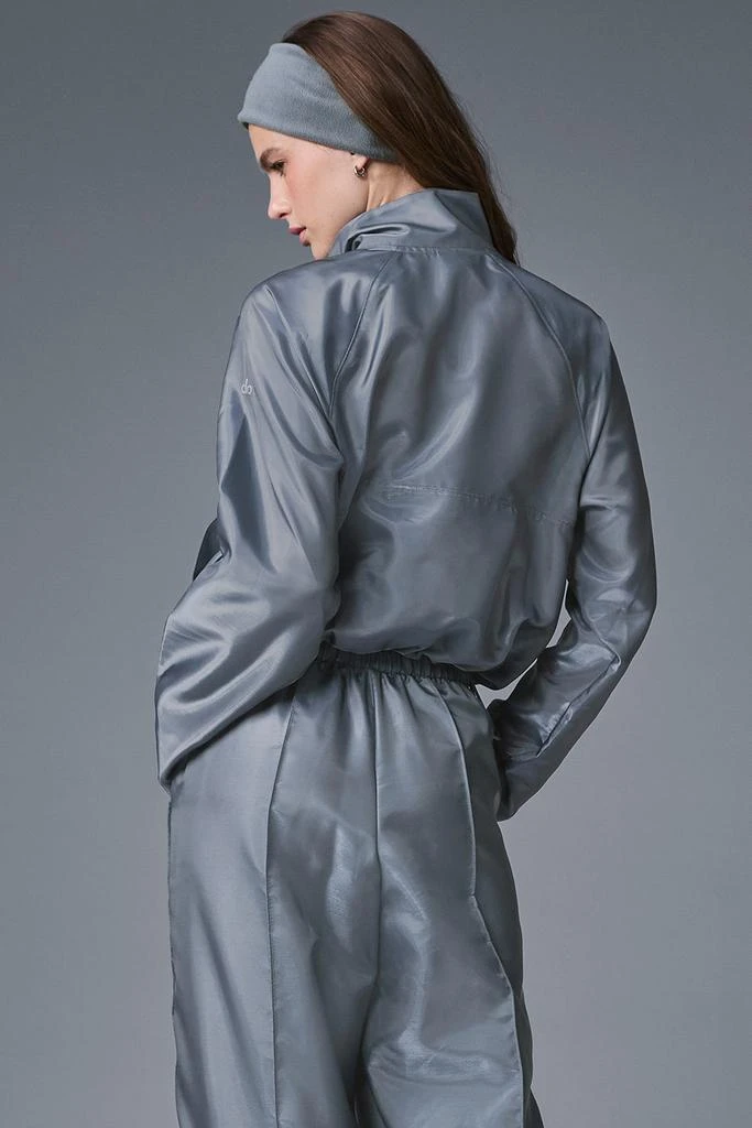 Alo Cropped Afterglow Pullover - Steel Grey 2