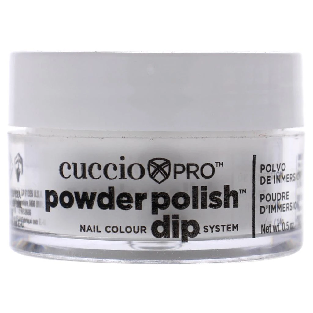 Cuccio Colour Pro Powder Polish Nail Colour Dip System - White With Silver Mica by  for Women - 0.5 oz Nail Powder