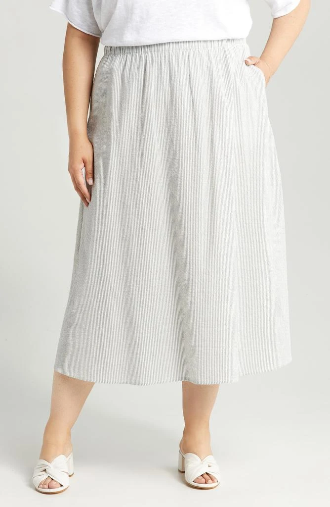 Eileen Fisher Organic Cotton A-Line Skirt 9