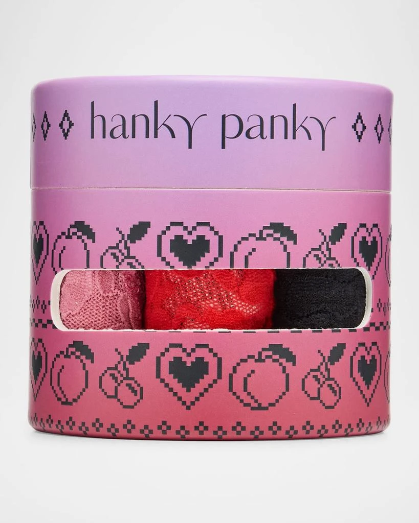Hanky Panky Three-Pack Original-Rise Signature Lace Thongs 2