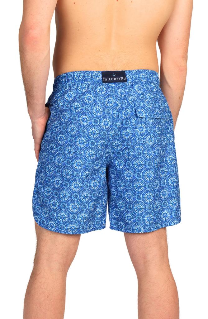 TailorByrd Tie Dye Print Swim Trunks