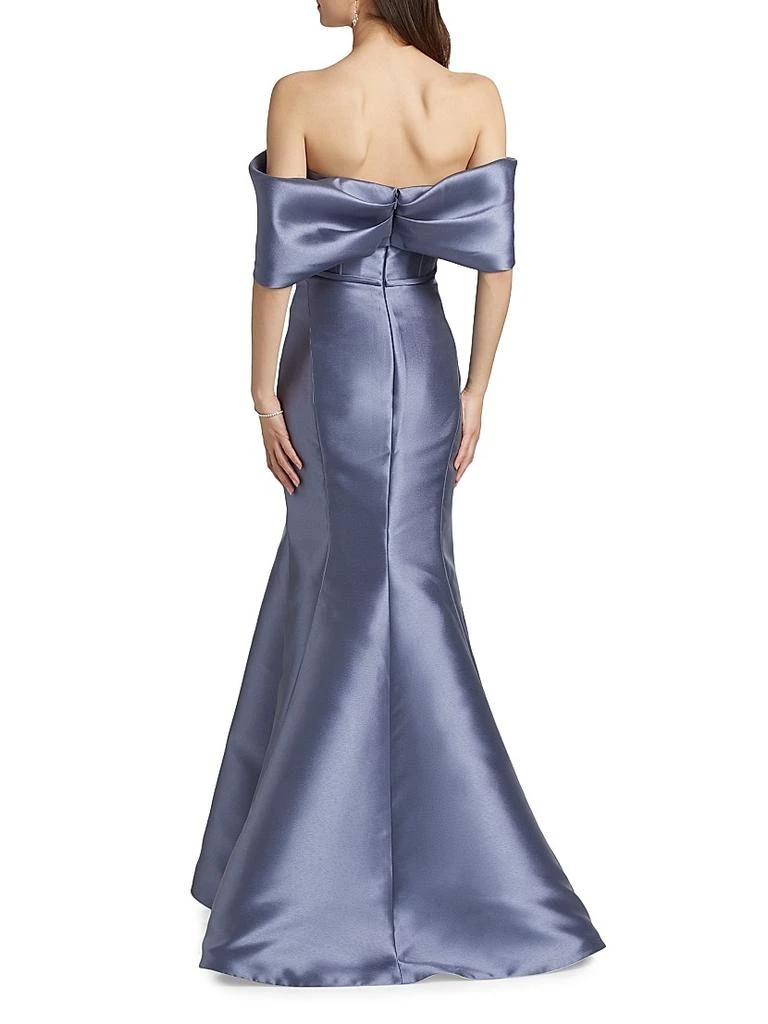 Amsale Mikado Off-The-Shoulder Gown 5