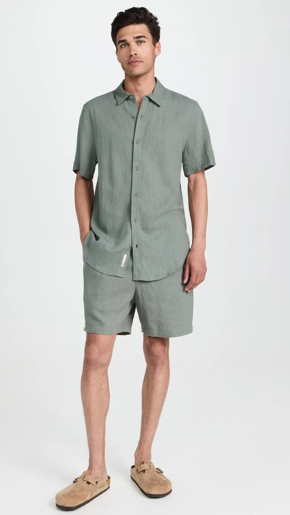 Onia Standard Short Sleeve Linen Shirt 4