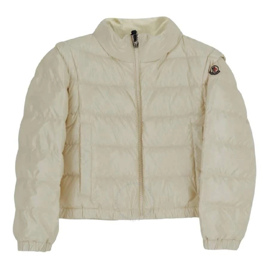 Moncler Girls Applique Logo Quilted Jacket 1