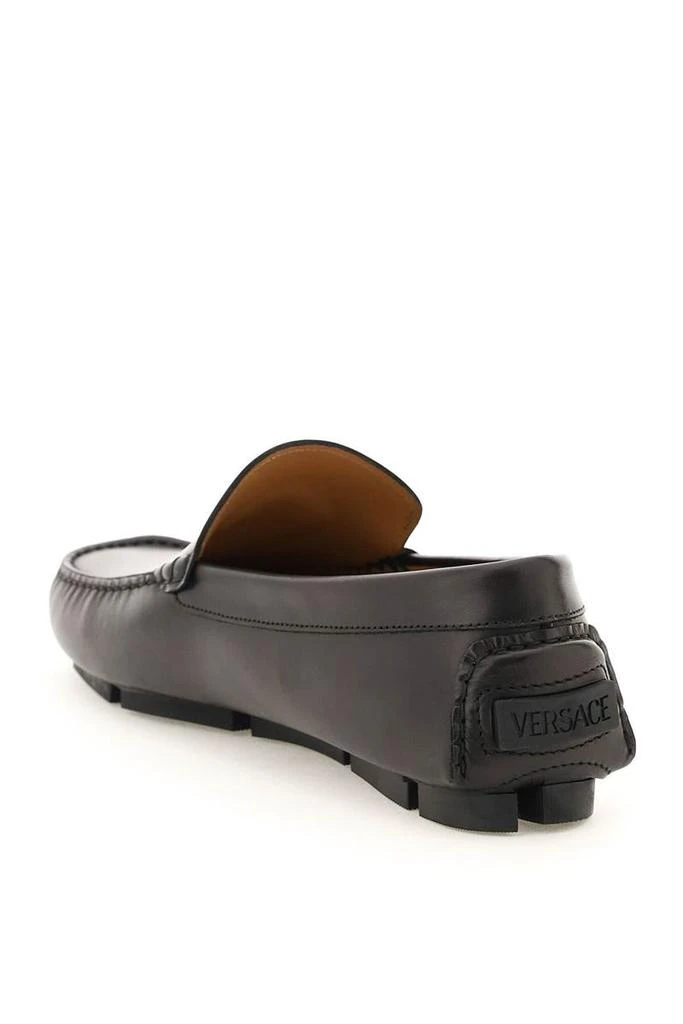 Versace la medusa leather loafers 3