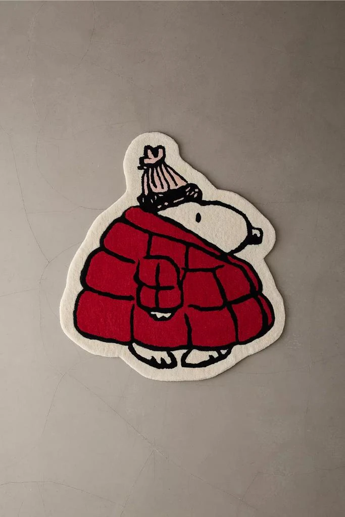 Urban Outfitters Maison Deux X Peanuts Snoopy Puffer Wool Tufted Rug