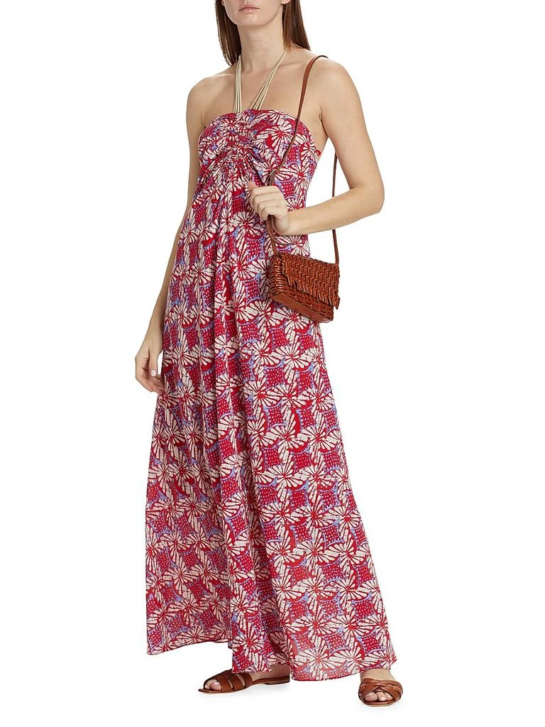 XIRENA Maya Floral Cotton Halterneck Maxi Dress 2
