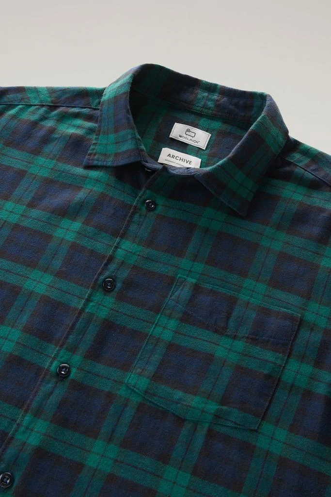 WOOLRICH Check Shirt in Lightweight Flannel - Men - Black 6