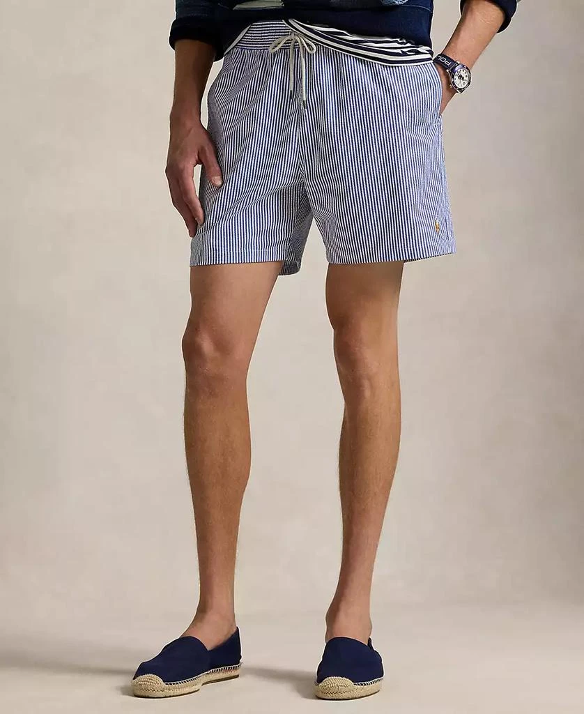Ralph Lauren Men's 5-3/4" Traveler Classic Striped Swim Trunk 4