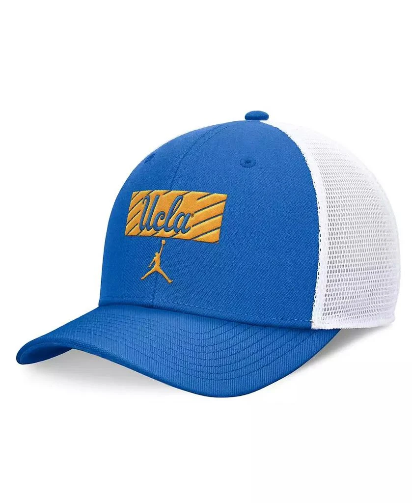 Jordan Men's Blue/White UCLA Bruins 2024 Sideline Trucker Adjustable Hat 1