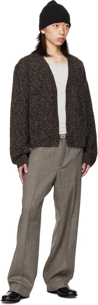 Our Legacy Black & Beige Academy Cardigan - Sweaters - BeyondStyle