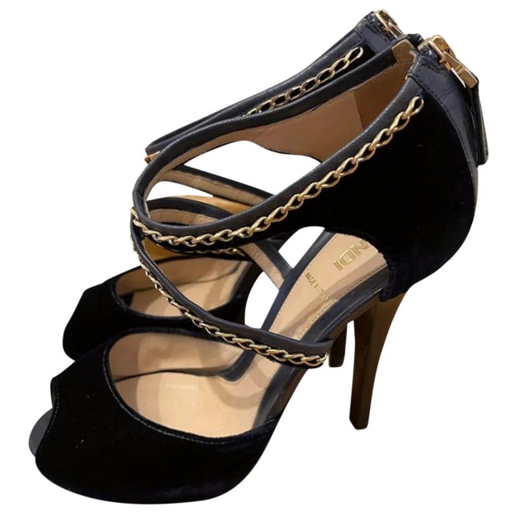Fendi Fendi Velvet sandals 1