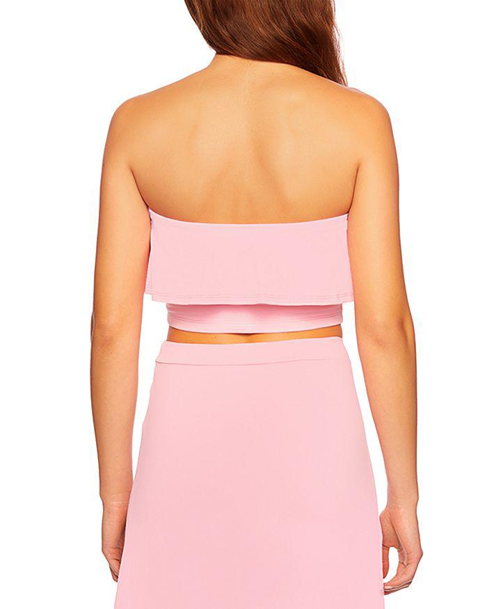 Susana Monaco Ruffled Crop Top