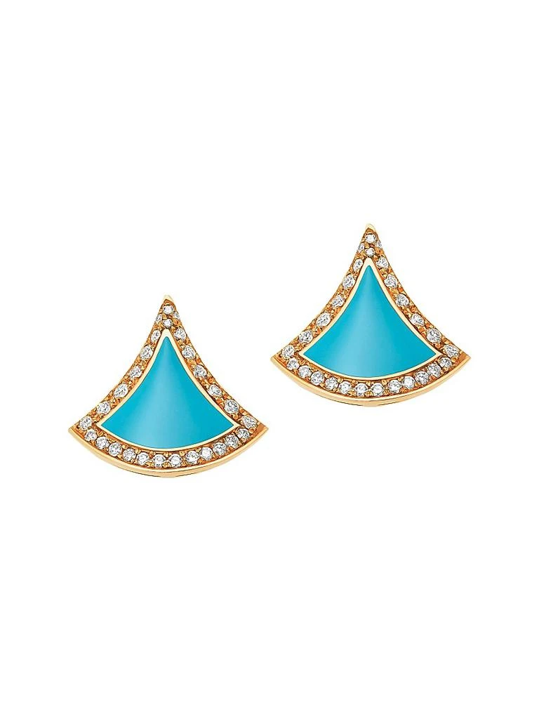 BVLGARI Divas
Dream 18K Yellow Gold, Turquoise
0.10 TCW Diamond Earrings