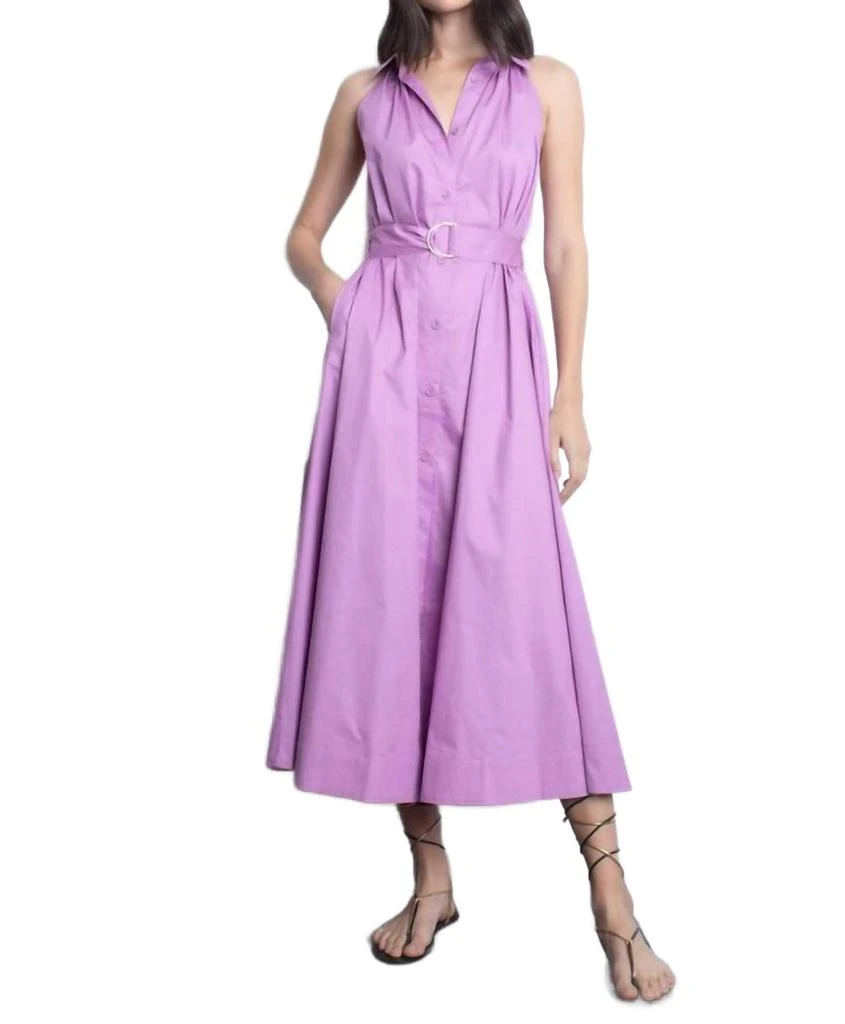 karina grimaldi purple dress Karina Grimaldi Cora Mini Dress - Magenta