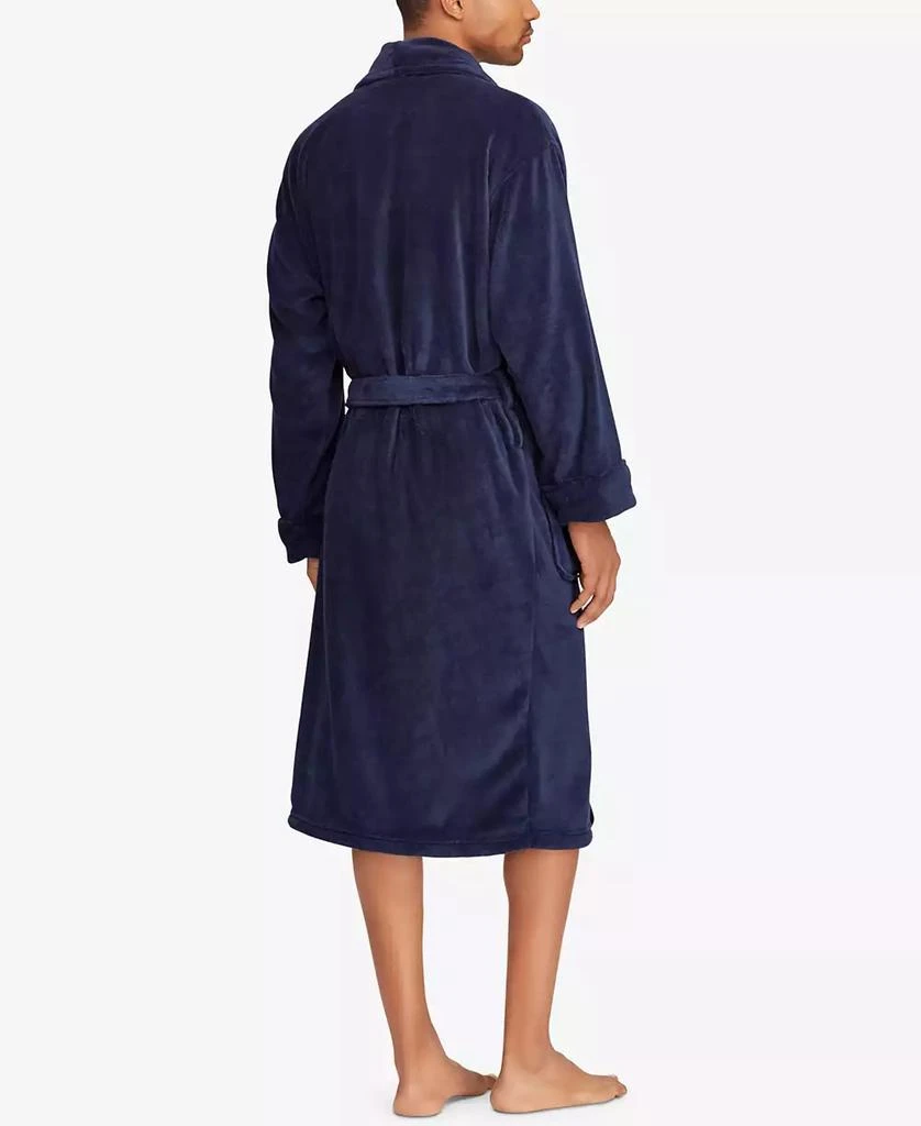 Ralph Lauren Men
s Microfiber Plush Shawl Collar Robe 2