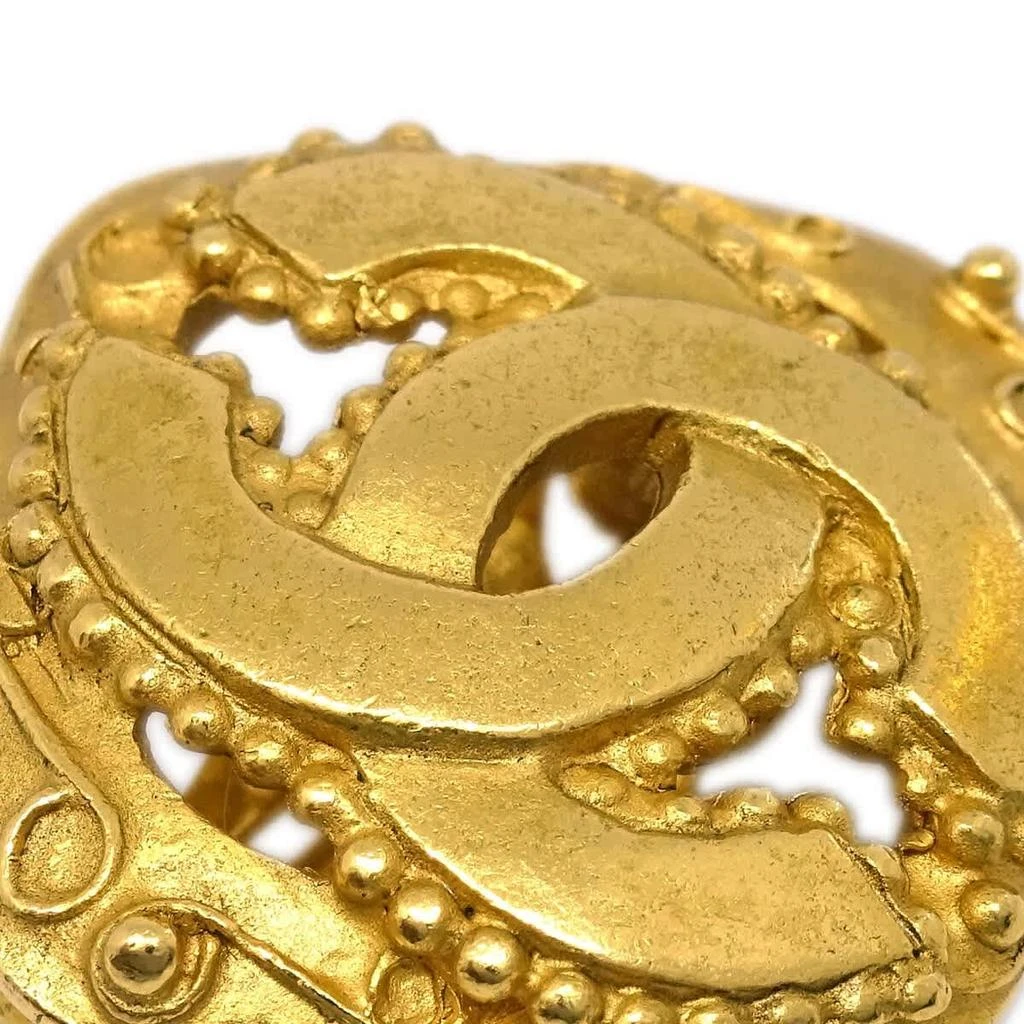 Chanel Cc Rhombus Clip-On Earrings Metal _Plated Earrings Jewelry (Pre-Owned) 2