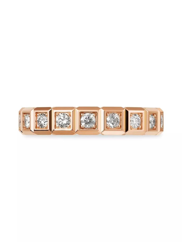 Chopard Ice Cube 18K Rose Gold Diamond Ring 2