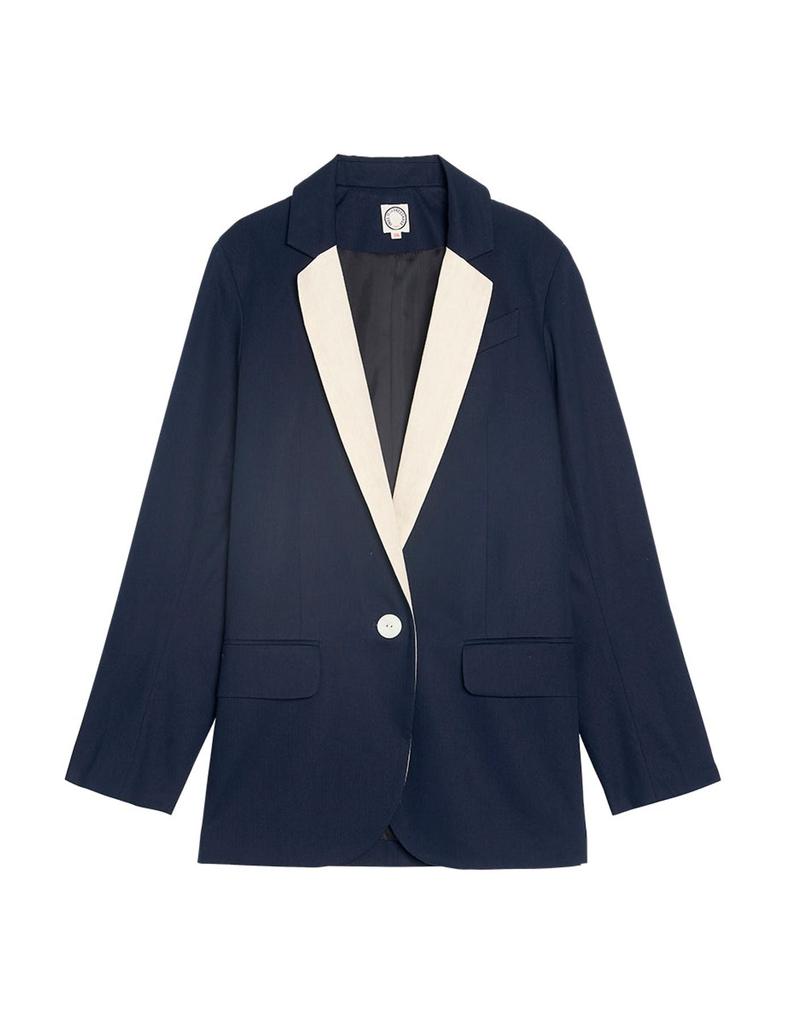 INES DE LA FRESSANGE Bruna navy blue jacket