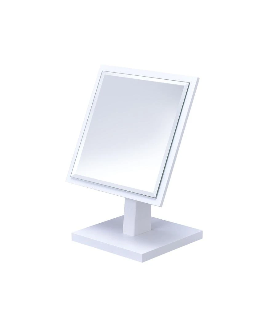 Hivvago White Rectangle Makeup Shaving Tabletop Mirror