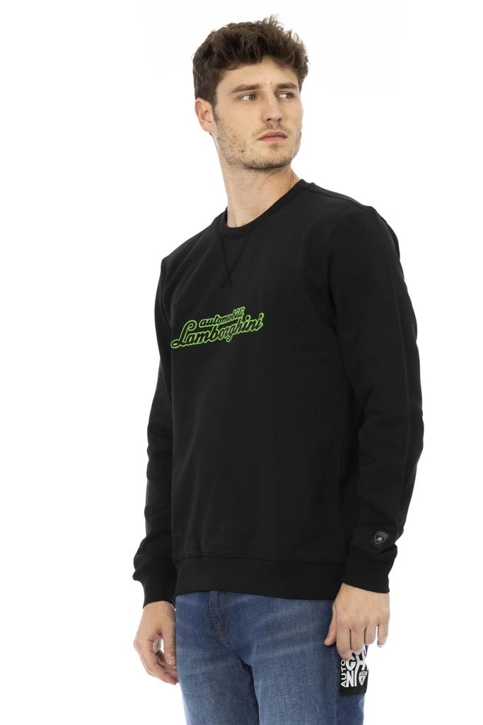 AUTOMOBILI LAMBORGHINI Automobili Lamborghini Black Cotton Sweater 2