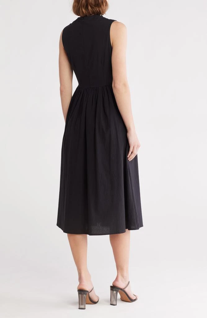 AREA Bri Fit & Flare Midi Dress 2