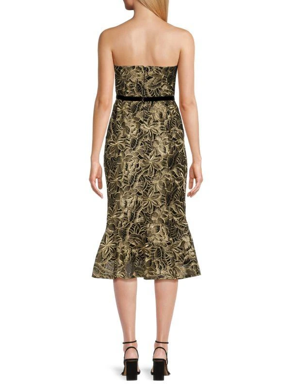 Sam Edelman Platinum Floral Bandeau Dress 2