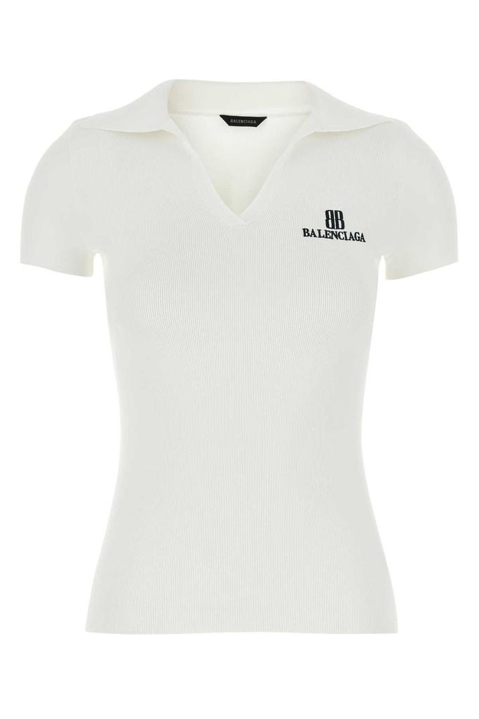 Tシャツ・カットソー BALENCIAGA Woman Polo Shirt White 833244TSVC7 9012 BALENCIAGA: Polo shirt woman - White | Balenciaga polo shirt