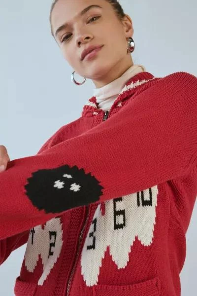 BDG BDG Scottie Graphic Knit Zip-Up Cardigan 2