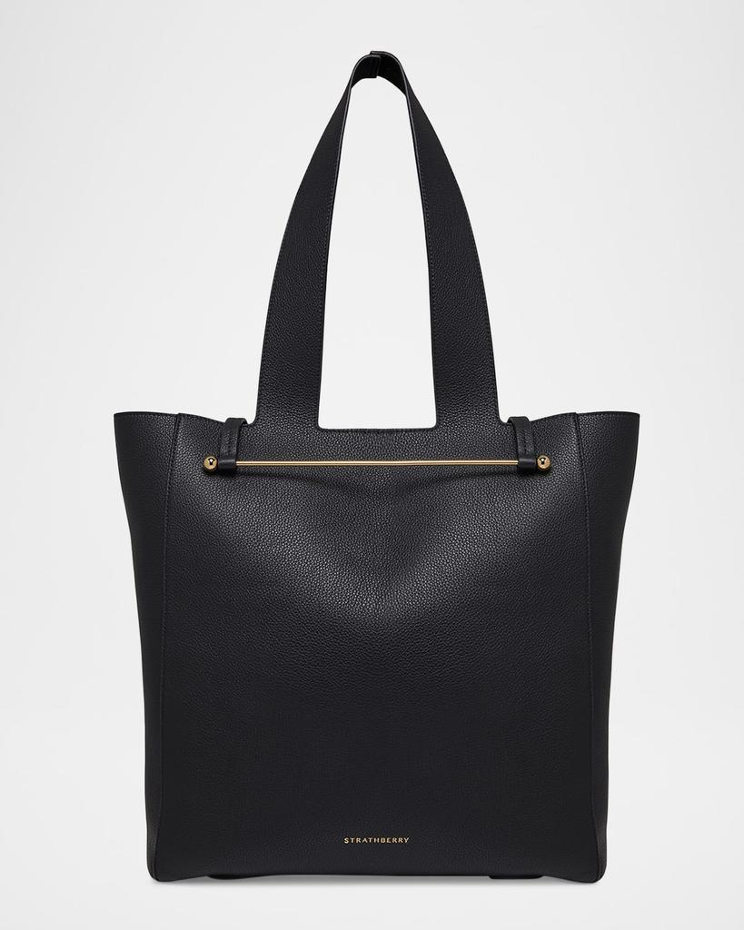 Strathberry Melody Grained Leather Tote Bag