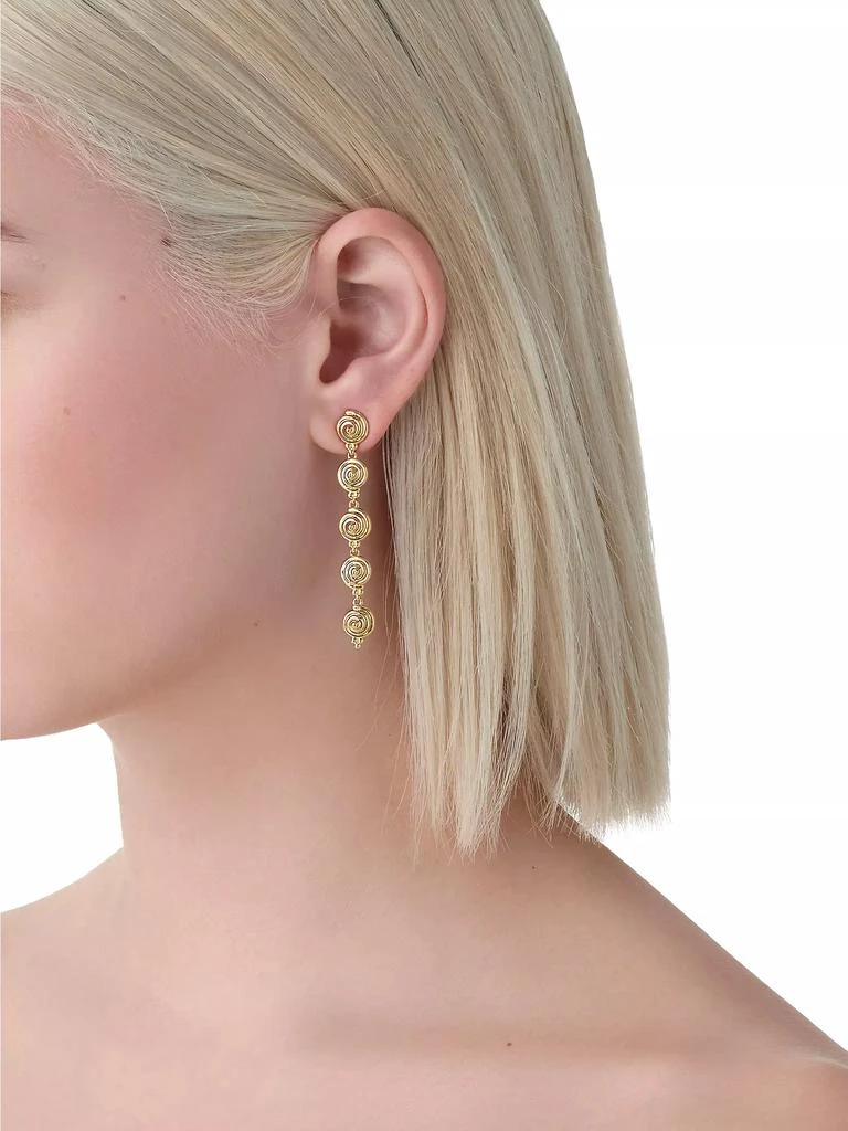 Temple St. Clair Classic 18K Gold Spiral Multi-Drop Earrings 2