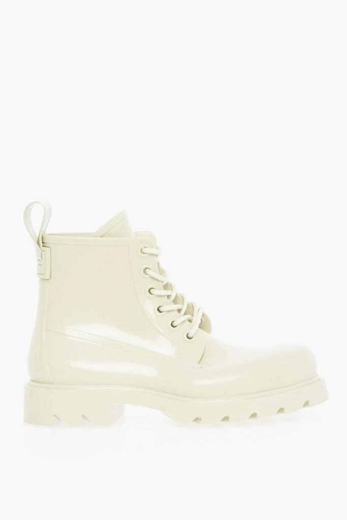 Bottega Veneta Bottega Veneta Shiny Rubber Ankle Boots with Round Toe 3
