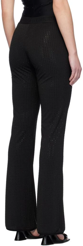 Versace Black Crystal-Cut Leggings 3