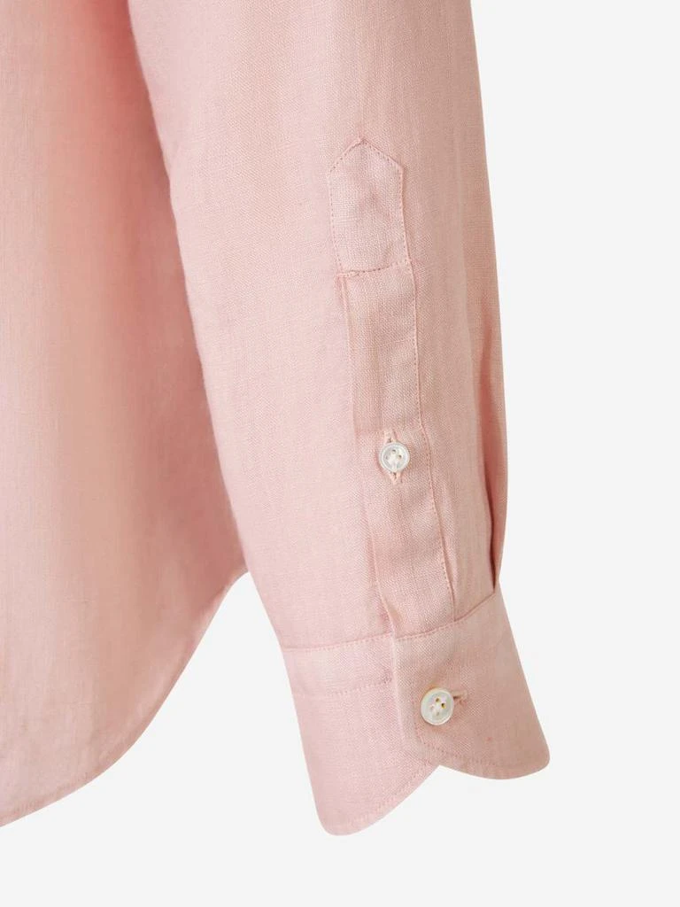Vincenzo Di Ruggiero Vincenzo Di Ruggiero Plain Linen Shirt 4