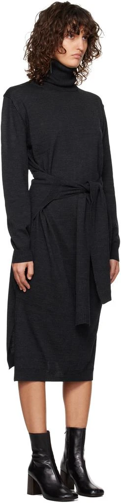 Lemaire Gray Trompe L'Oeil Midi Dress 2