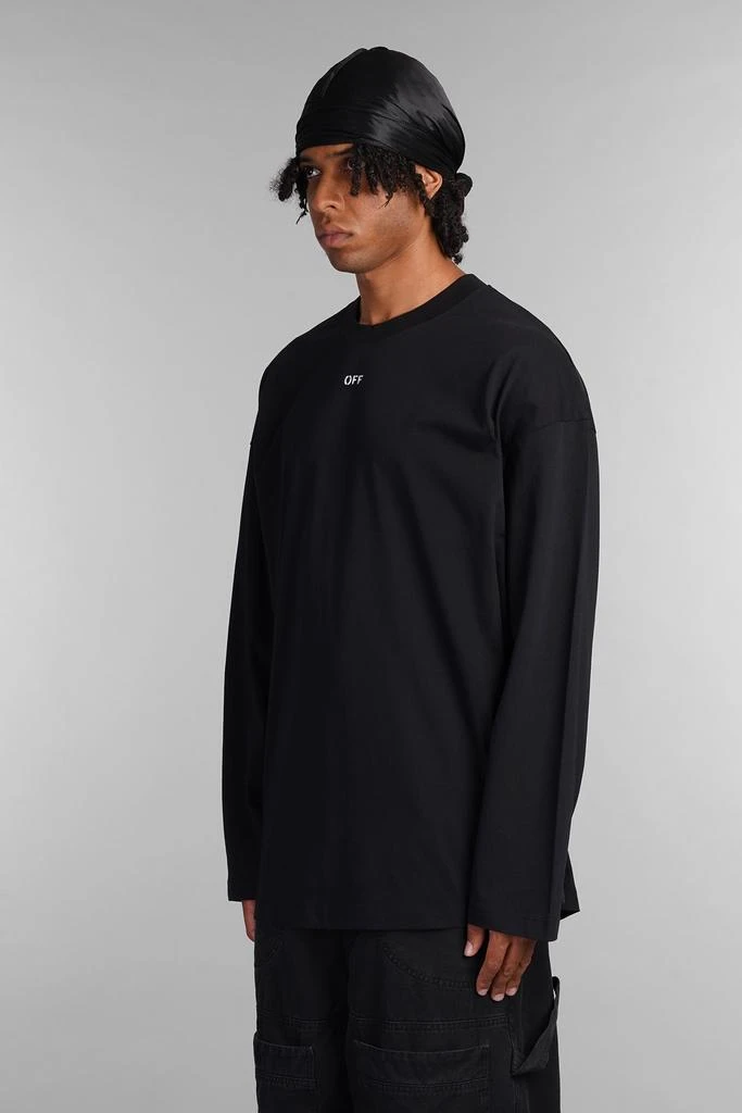 Off-White T-shirt In Black Cotton 4