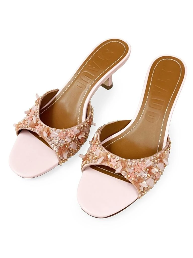 Staud Brigitte Embellished 55MM Mules 4