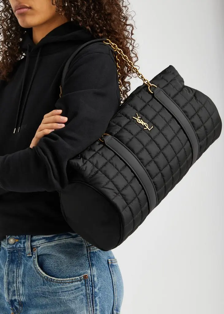 Yves Saint Laurent Gloria quilted nylon holdall 5
