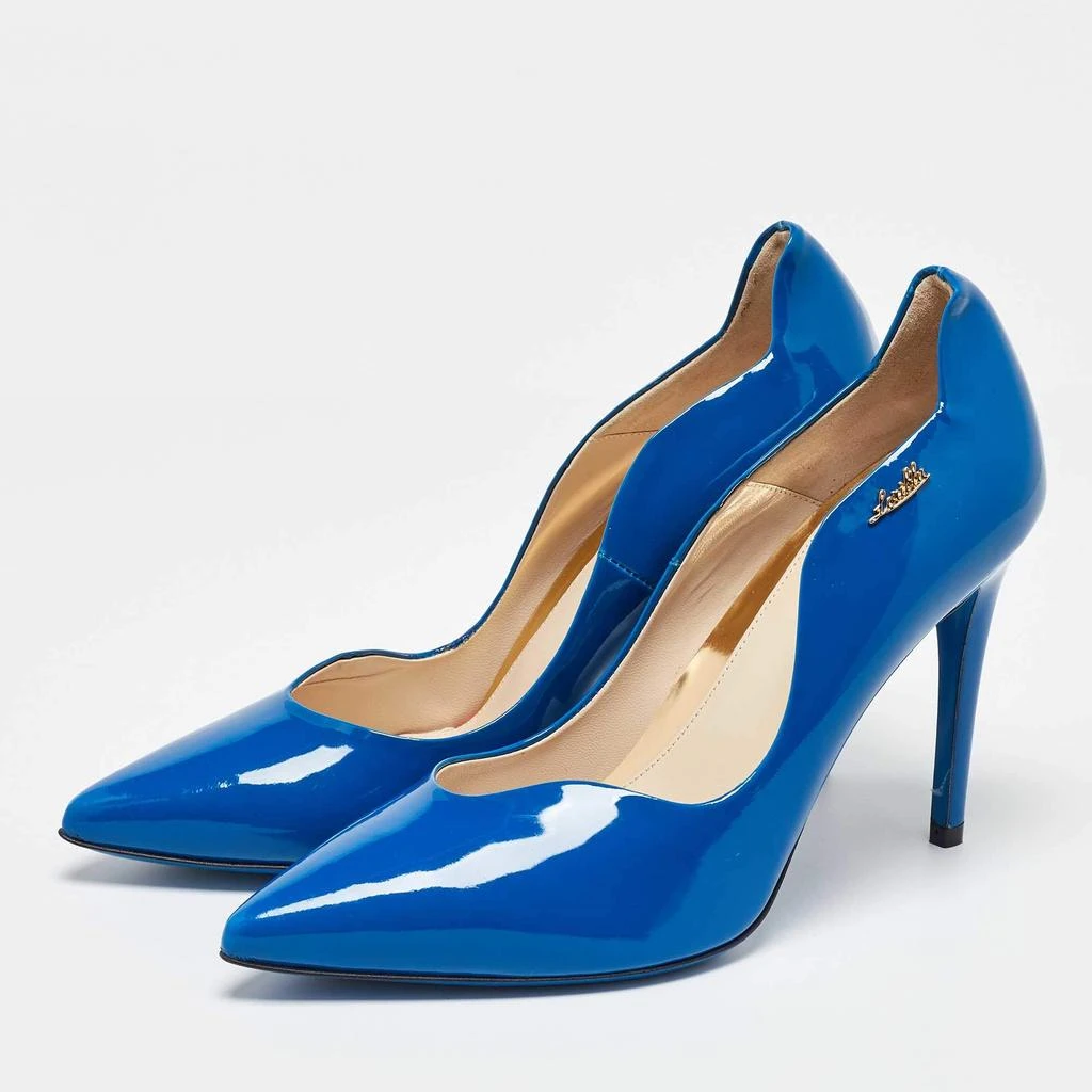 Loriblu Loriblu Blue Patent Leather Pumps Size 37 2