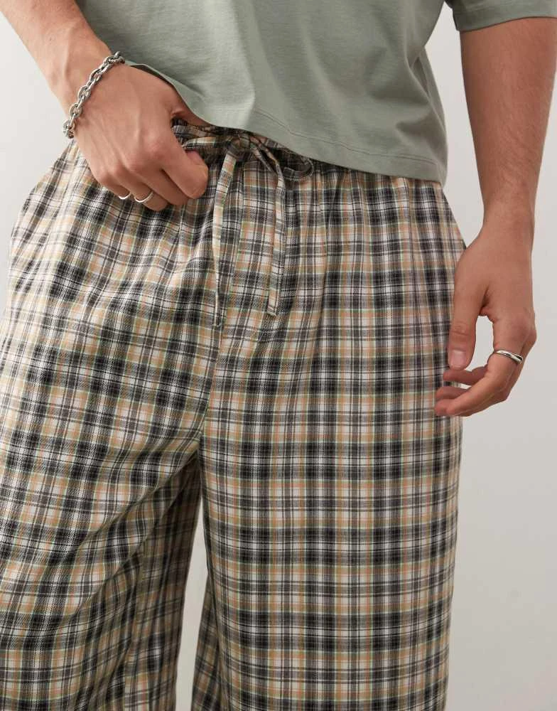 COLLUSION COLLUSION 90s relaxed jort co-ord in check 4