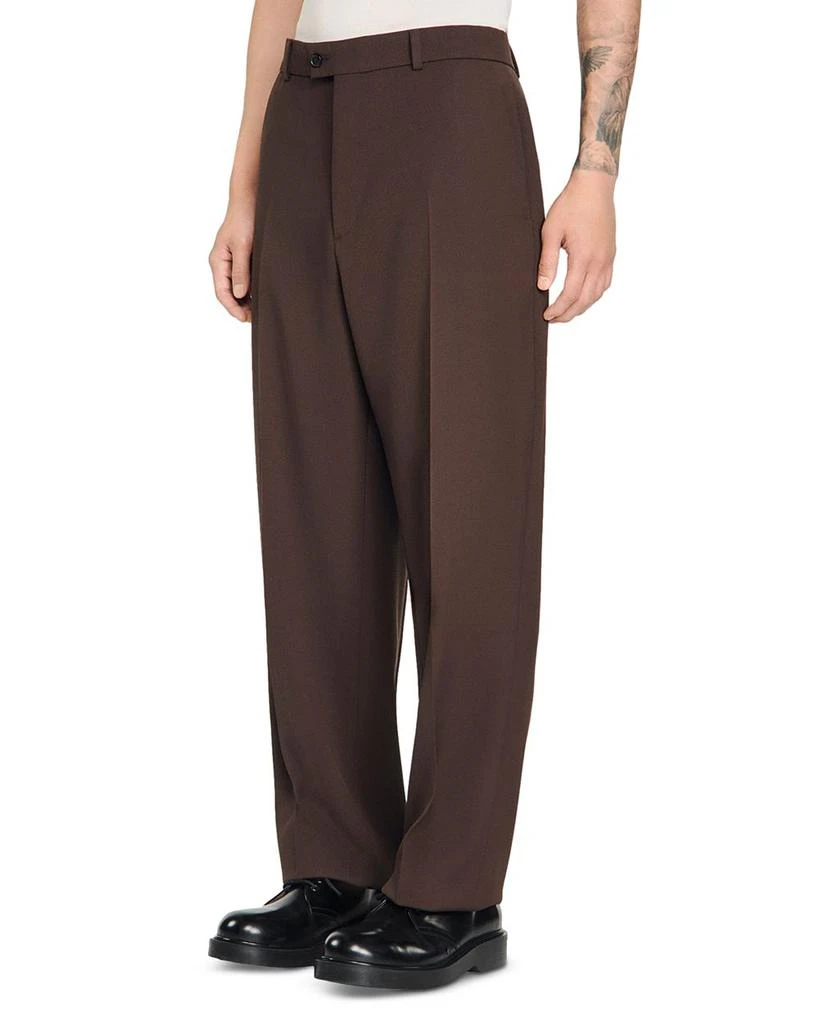 Sandro Oversized Fit Wool Suit Pants 1