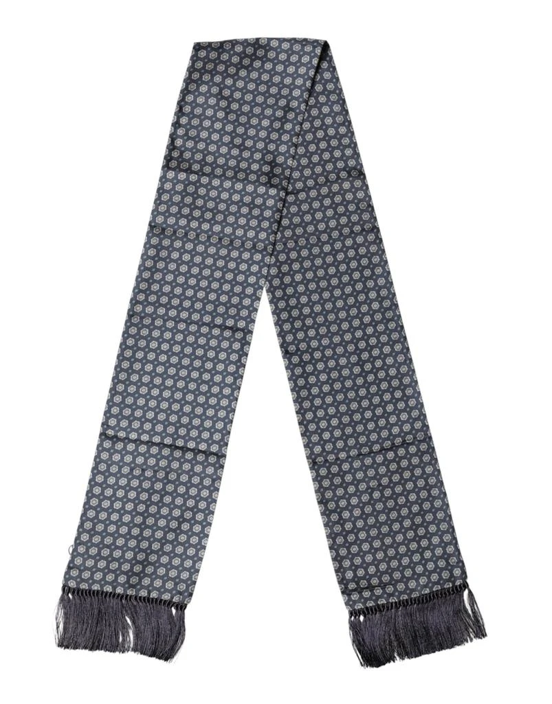 Dolce 
Gabbana Patterned Fringes Neck Foulard Men
s Scarf