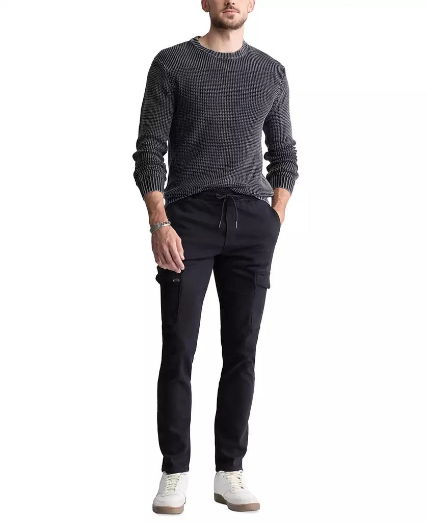 BUFFALO David Bitton Men's Washy Cotton Textured Knit Crewneck Sweater 3