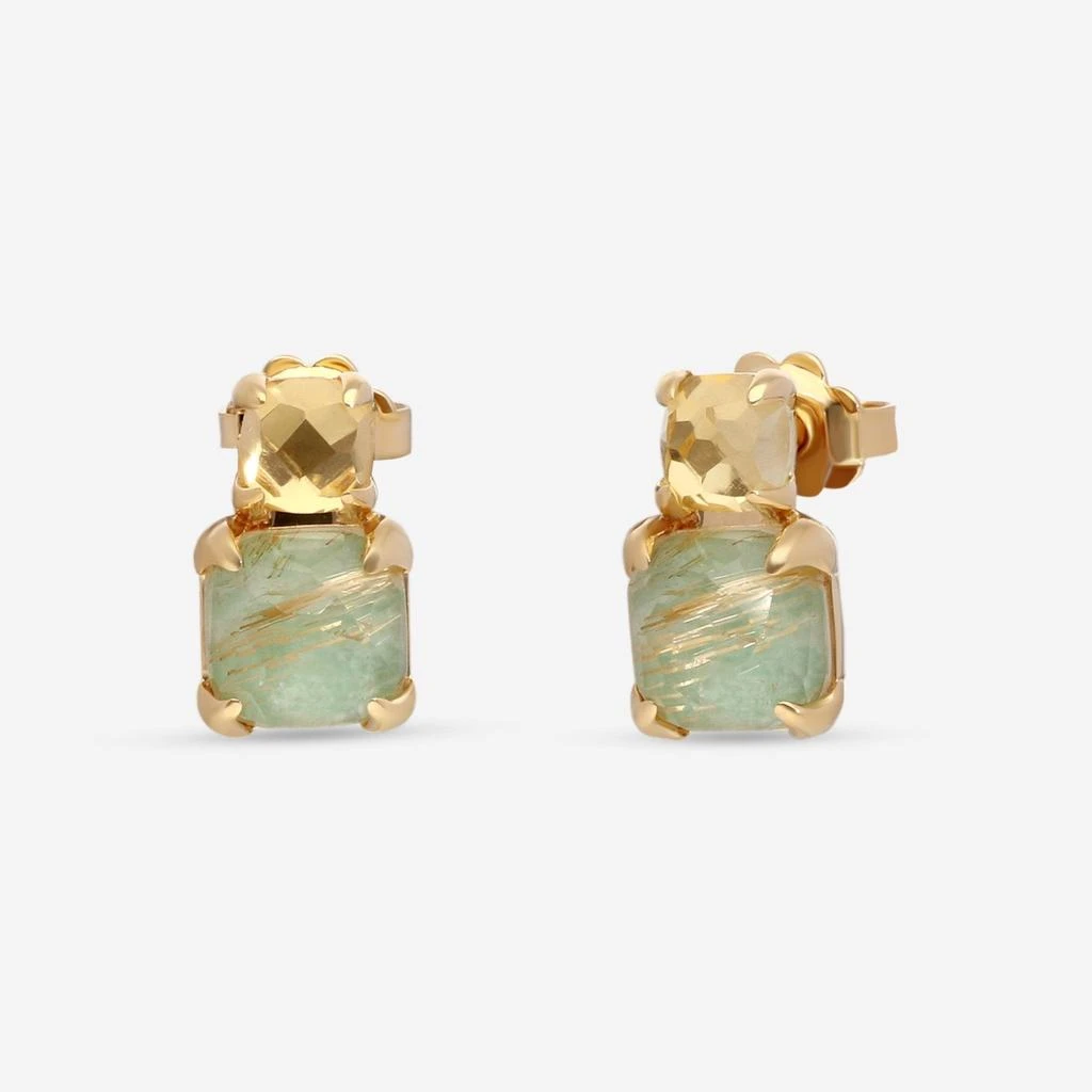 SuperOro SuperOro Iceberg 18K Yellow Gold Multistone Earrings ICEBERG/O001 1