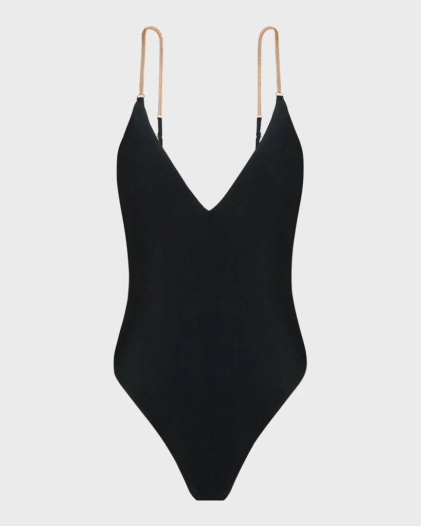 Vix Swimwear Solid Melody Backless Brazilian One-Piece Swimsuit 1